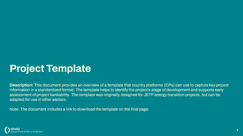 Project Template Presentation 